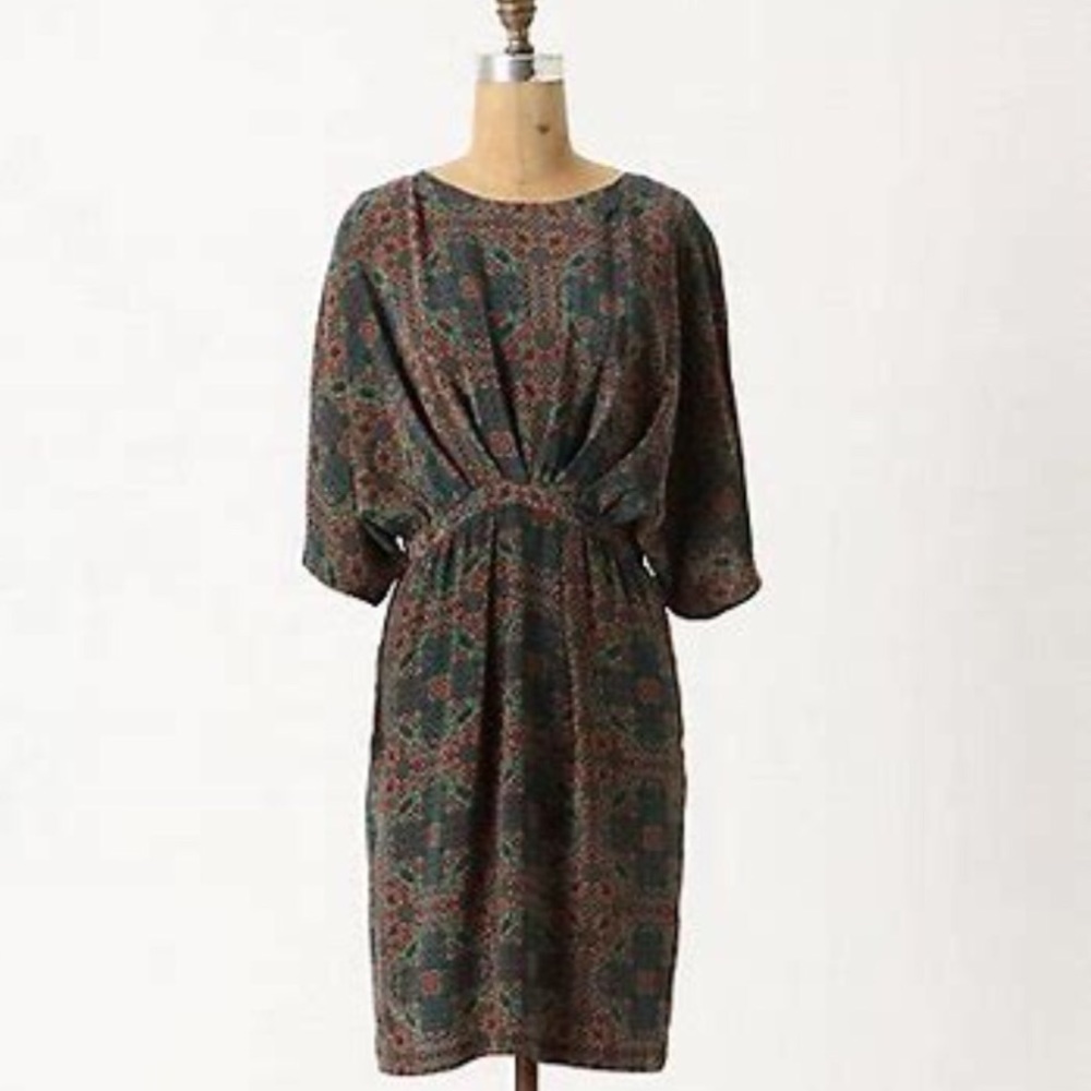 NWOT Anthro Nieves Lavi silk dress